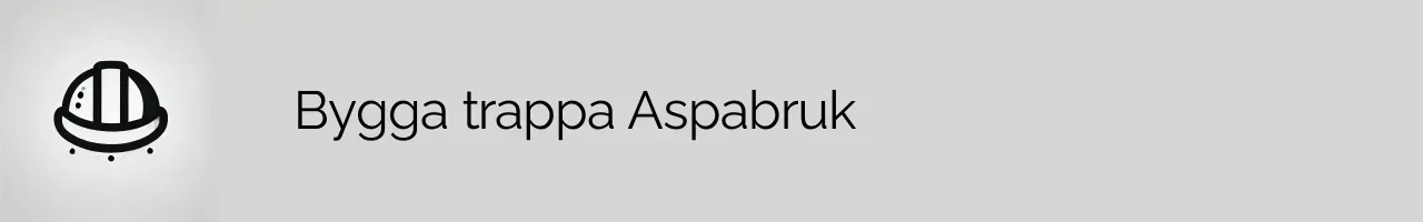 Bygga trappa Aspabruk